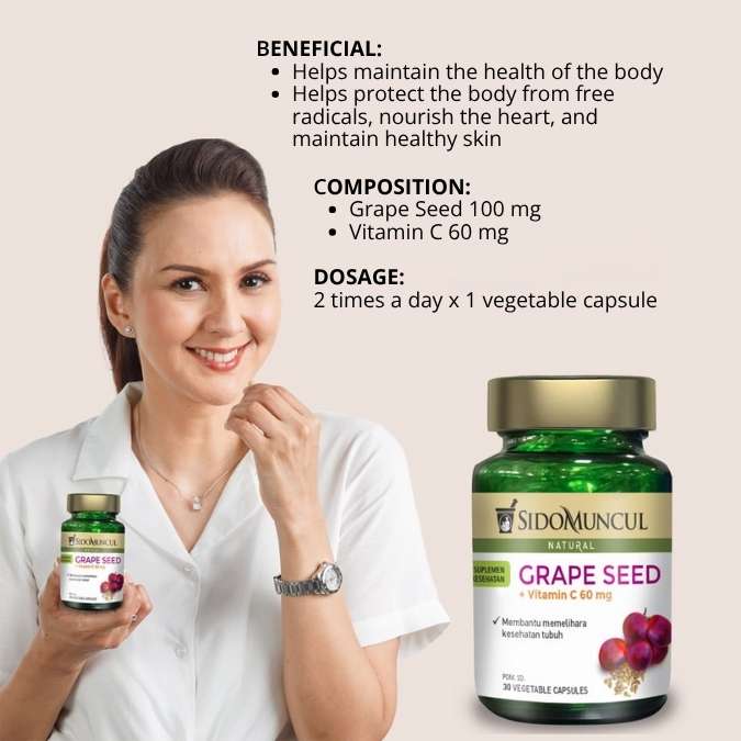 Sido Muncul Natural Grape Seed + Vitamin C